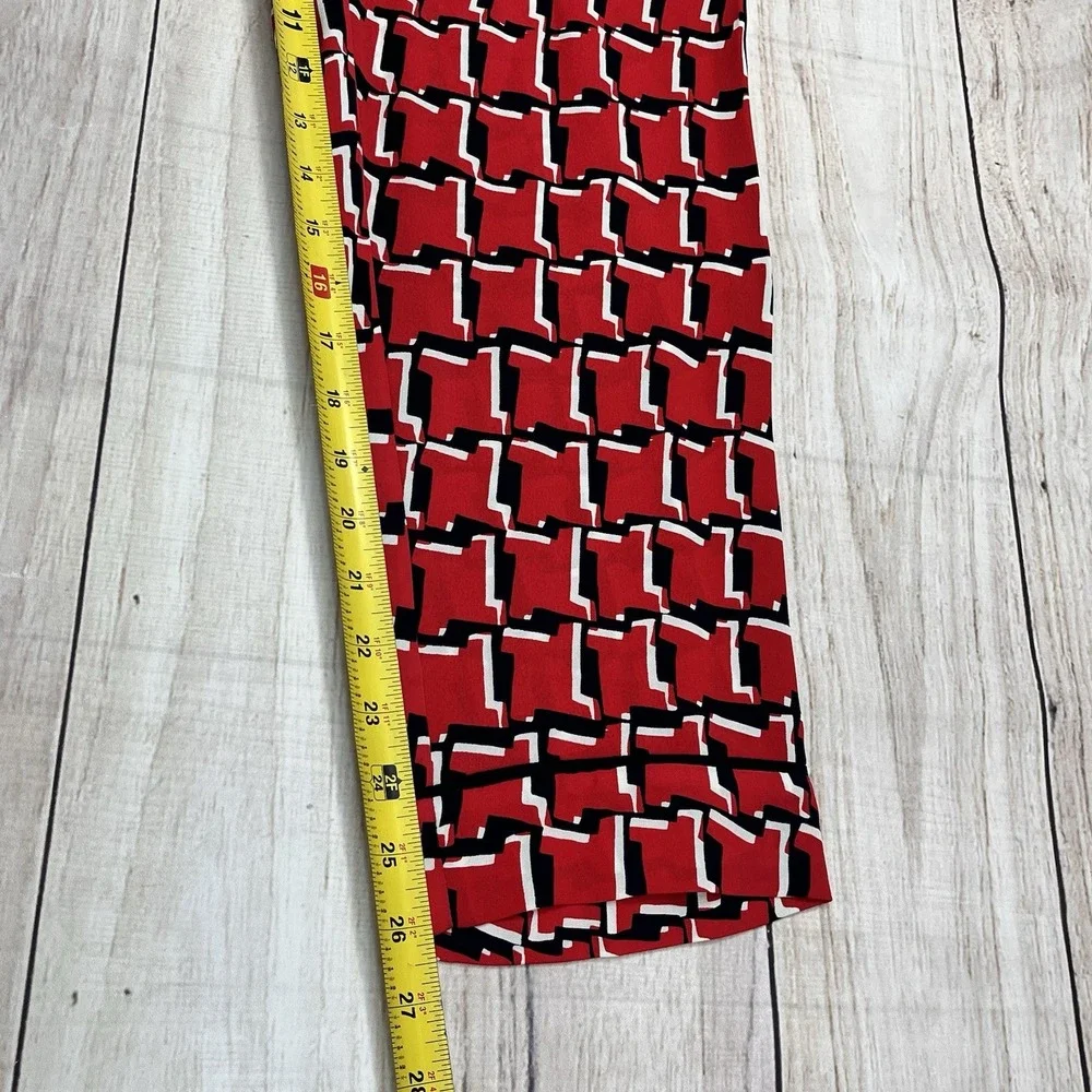 New $398 J.Crew Collection 100% Silk Pull-On Ankle Pants Slim Fit‎ Size 8